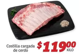 Oferta de Costilla Cargada De Cerdo por $119 en Soriana Híper