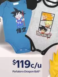 Oferta de Pañalero Dragon Ball por $119 en Walmart