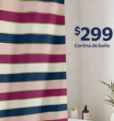 Oferta de Cortina De Bano por $299 en Walmart