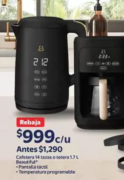 Oferta de Cafetera 14 Tazas O Tetera por $999 en Walmart