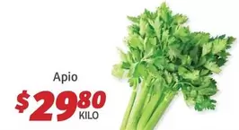 Oferta de Apio por $29.8 en Soriana Híper