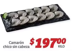 Oferta de Camaron Chico Sin Cabeza por $197 en Soriana Híper