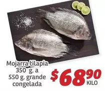 Oferta de Mojarra Tilapia por $68.9 en Soriana Híper