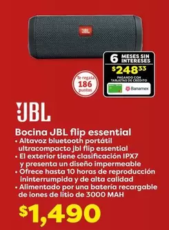 Oferta de JBL -  bocina de madera en Soriana Híper