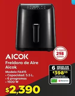 Oferta de AIRE - Freidora De Aire por $2390 en Soriana Híper