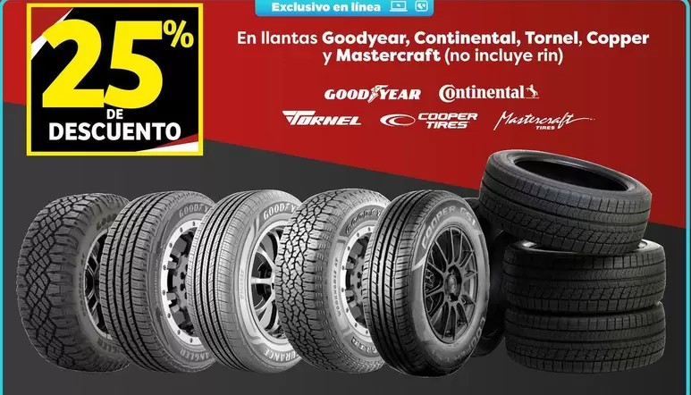 Oferta de Goodyear - En Llantas en Soriana Híper