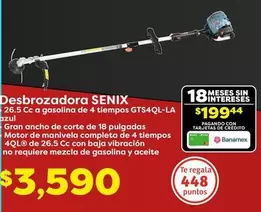 Oferta de Azul - Desbrozadora por $3590 en Soriana Híper