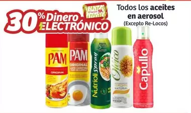 Oferta de PAM - Todos Los Aceites En Aerosol en Soriana Híper