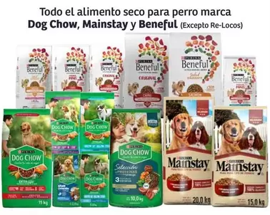 Oferta de Mainstay - Todo El Alimento Seco Para Perro Marca Dog Chow,  Y Beneful en Soriana Híper