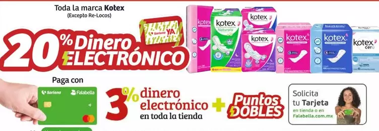Oferta de Kotex - Toda La Marca en Soriana Híper