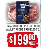 Oferta de Prime - Tentaculos de pulpo cocido valley foods prime por $199 en Soriana Híper