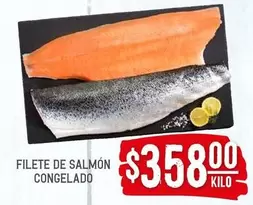 Oferta de Filete De Salmon Congelado por $358 en Soriana Híper