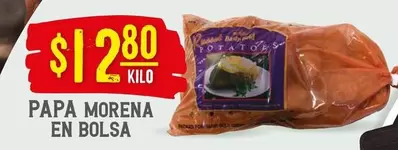 Oferta de Papa Morena En Bolsa por $12.8 en Soriana Híper