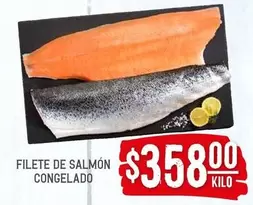 Oferta de Filete De Salmon Congelado por $358 en Soriana Híper