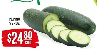 Oferta de Pepino Verde por $24.8 en Soriana Híper