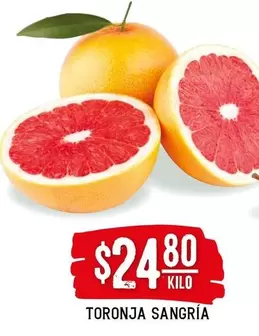 Oferta de Toronja Sangría por $24.8 en Soriana Híper