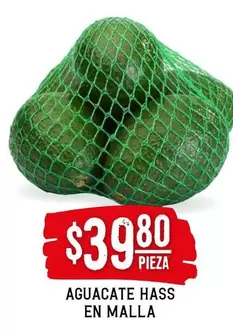 Oferta de Hass - Aguacate  En Malla por $39.8 en Soriana Híper
