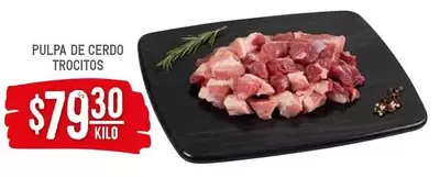 Oferta de Pulpa De Cerdo Trocitos por $79.3 en Soriana Híper