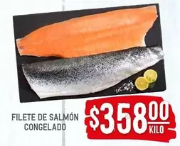 Oferta de Filete De Salmon Congelado por $358 en Soriana Híper