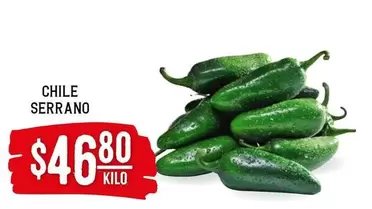 Oferta de Serrano - Chile por $46.8 en Soriana Híper