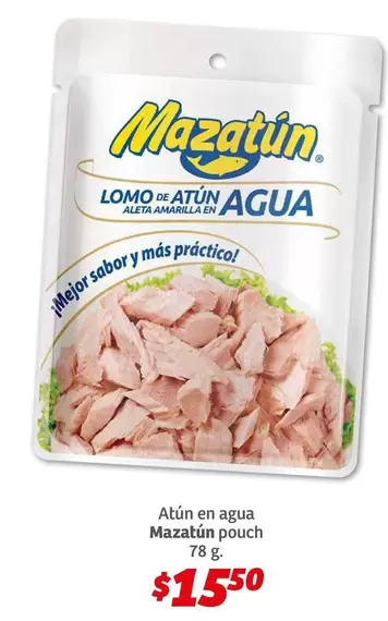 Oferta de Mazatún - Atún En Agua por $15.5 en Soriana Híper