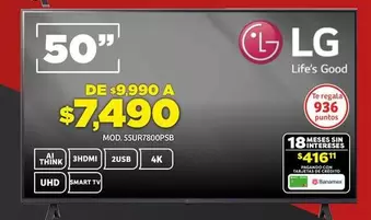 Oferta de Smart - Life's Good por $7490 en Soriana Súper