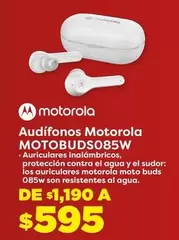Oferta de Motorola -  Autofonos Motobuds085w por $595 en Soriana Súper