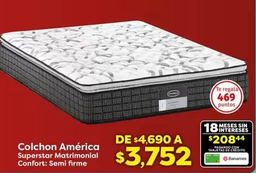 Oferta de Colchon América por $3752 en Soriana Súper
