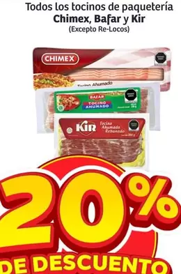 Oferta de Chimex - Todos Los Tocinos De Paqueteria Y Kir en Soriana Súper