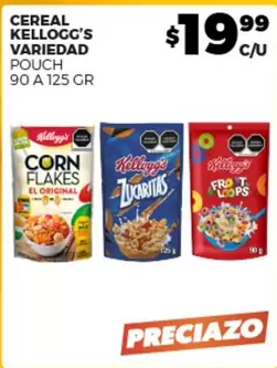 Oferta de Kellogg'S - Cereal por $19.99 en Merco