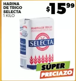 Oferta de Selecta - Harina De Trigo por $15.99 en Merco