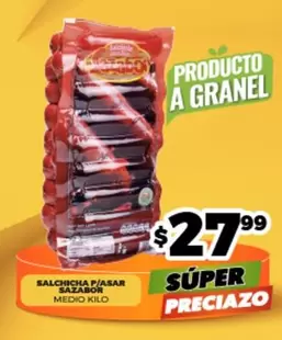 Oferta de Sazabor - Salchicha P/Asar por $27.99 en Merco