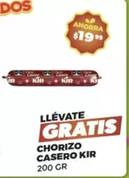 Oferta de Kir - Chorizo Casero por $19.99 en Merco