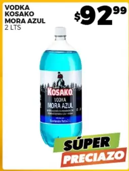 Oferta de Kosako - Vodka Mora Zul por $92.99 en Merco