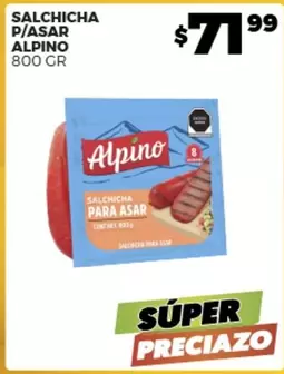 Oferta de Alpino - Salchicha P/Asar por $71.99 en Merco