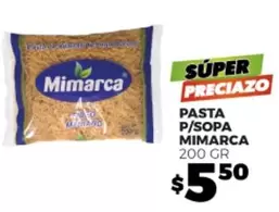 Oferta de Mimarca - Pasta P/Sopa por $5.5 en Merco