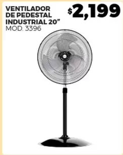 Oferta de Ventilador De Pedestal Industrial 20" por $2199 en Merco