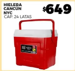 Oferta de NYC - Hielera Cancún por $649 en Merco