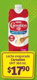 Oferta de Carnation - Leche Evaporada  Uht 360 Ml por $17.9 en Soriana Híper