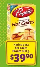 Oferta de Pronto - Harina Para Hot Cakes por $39.9 en Soriana Híper