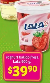 Oferta de Lala - Yoghurt Batido Fresa por $39.9 en Soriana Híper