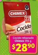 Oferta de Chimex - Cocido Rebanado por $28.9 en Soriana Híper