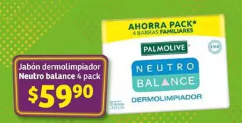 Oferta de Balance - Jabon Dermolimpiador  4 Pack por $59.9 en Soriana Híper