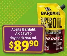 Oferta de Bardahl - Aceite Ak 25W50 por $89.9 en Soriana Híper
