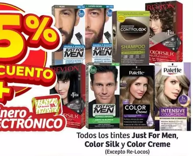 Oferta de Silk - Todos Los Tintes Just For Men, Color  Y Color Creme en Soriana Híper