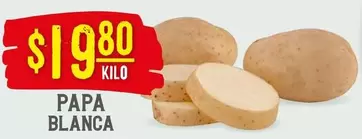 Oferta de Papa Blanca por $19.8 en Soriana Híper