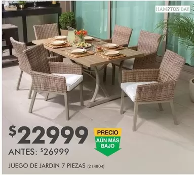 Oferta de Juego De Jardin 7 Piezas por $22999 en The Home Depot