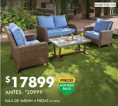 Oferta de Sala De Jardin 4 Piezas por $17899 en The Home Depot