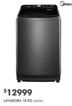 Oferta de Midea - Lavadora 18 Kg por $12999 en The Home Depot