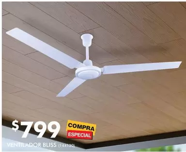 Oferta de Ventilador Bliss por $799 en The Home Depot
